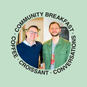 Emil and Jonas at the republikken community breakfast