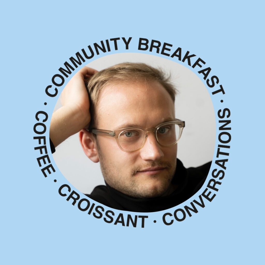 Filip Strycko at Republikken Community Breakfast