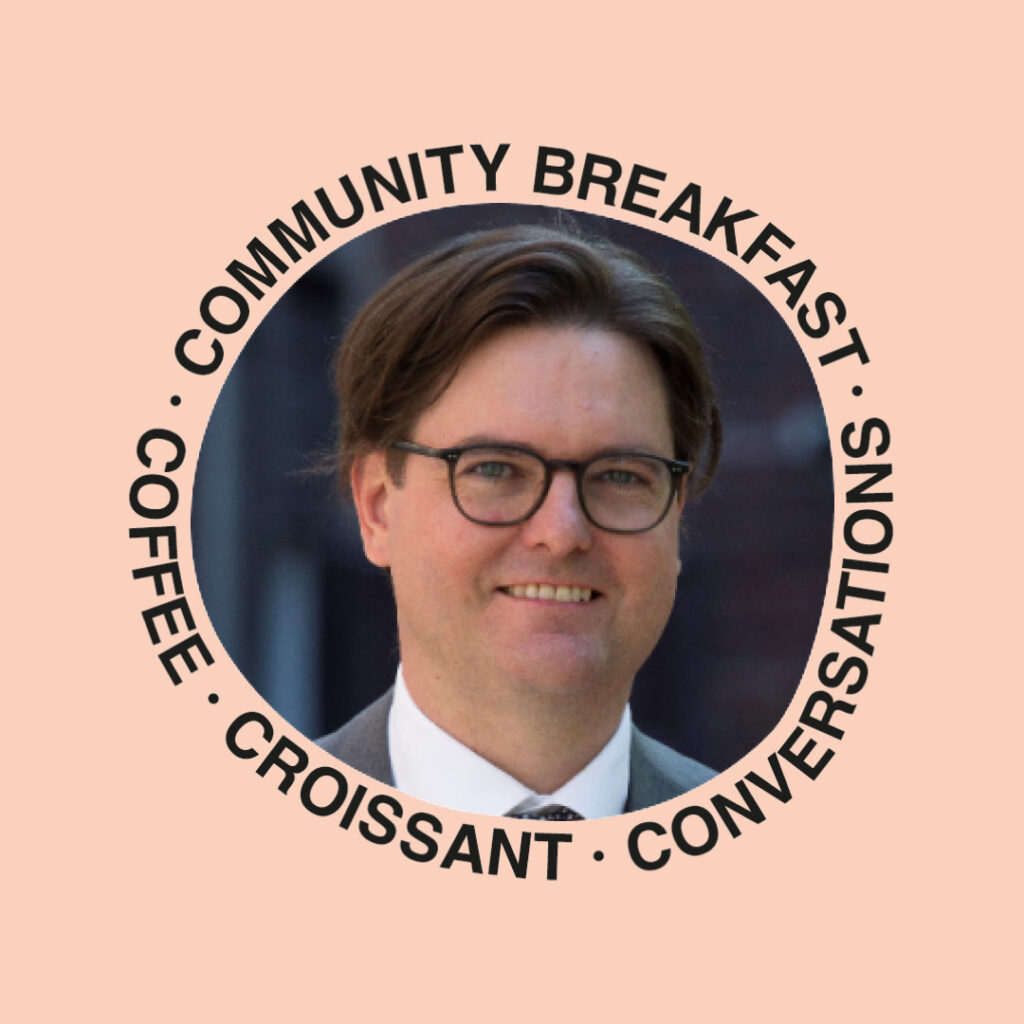 Henrik Kirk. at our community breakfast in Republikken coworking space