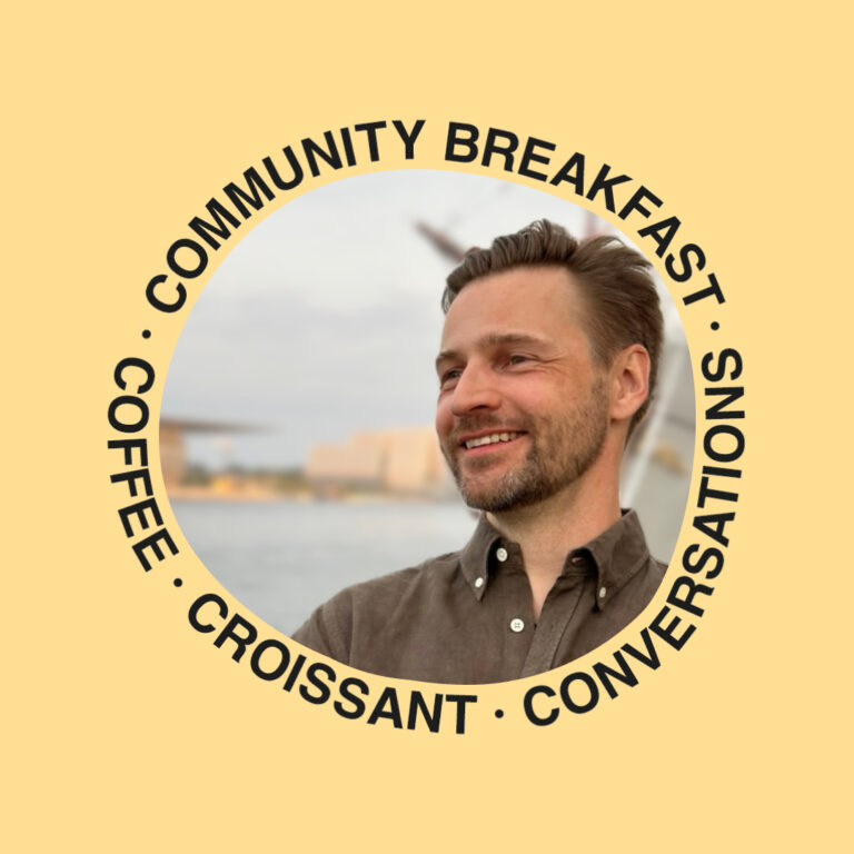 Frederik Bundgaard at Community Breakfast