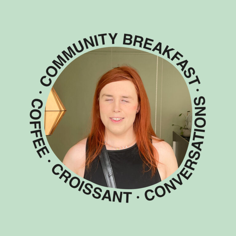 Jessica Tegner at our Community Breakfast