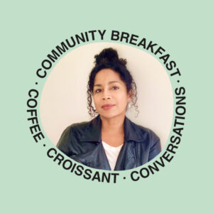 Holly Mcwhorter presenting at Community Breakfast