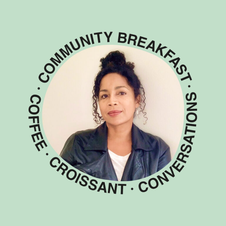 Holly Mcwhorter presenting at Community Breakfast