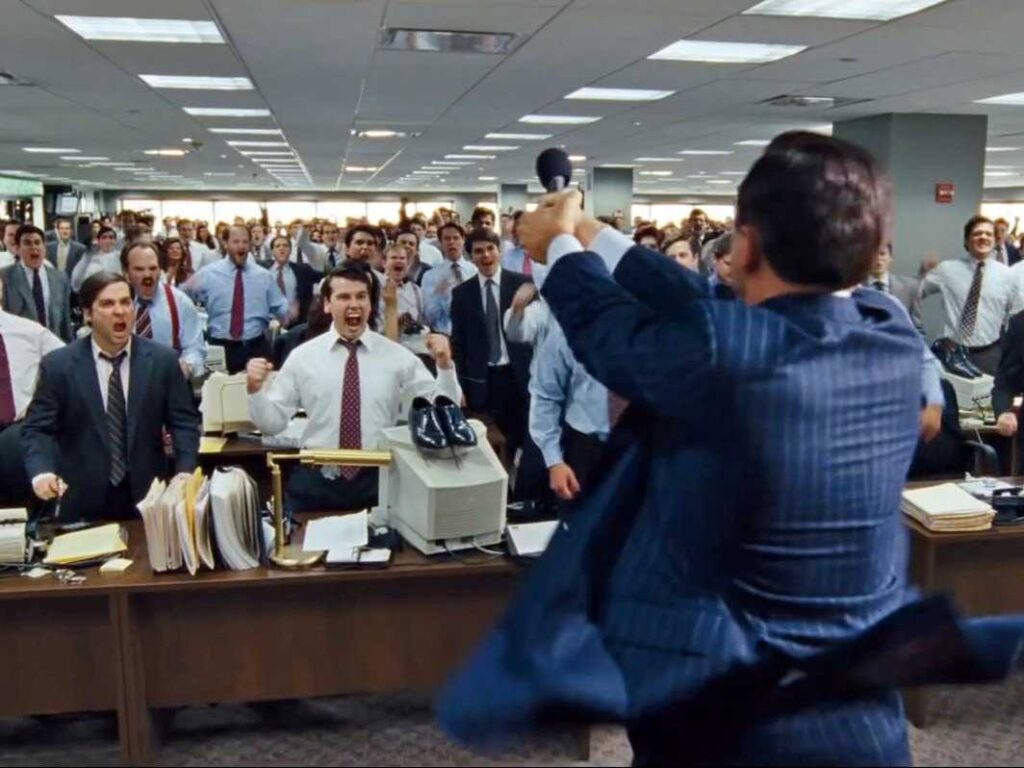 Photo of people in a large private office